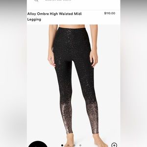 Black ombre sparkle leggings, never used.